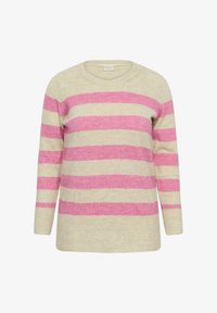 Sélectionné, feather gray mel/pink melange