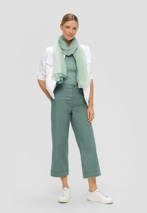 s.Oliver MIT ALL-OVER-MUSTER - Sjaal - grün