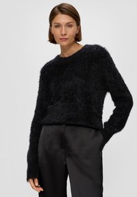 s.Oliver BLACK LABEL - IN-OPTIK - Strickpullover - schwarz Thumbnail-Bild 1