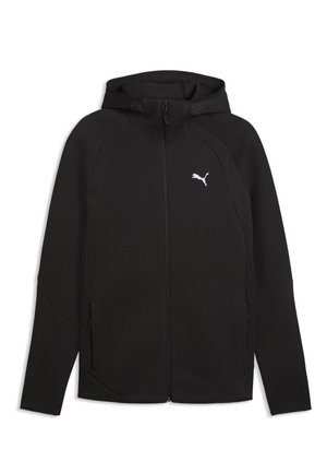 EVOSTRIPE  - Felpa con zip - black
