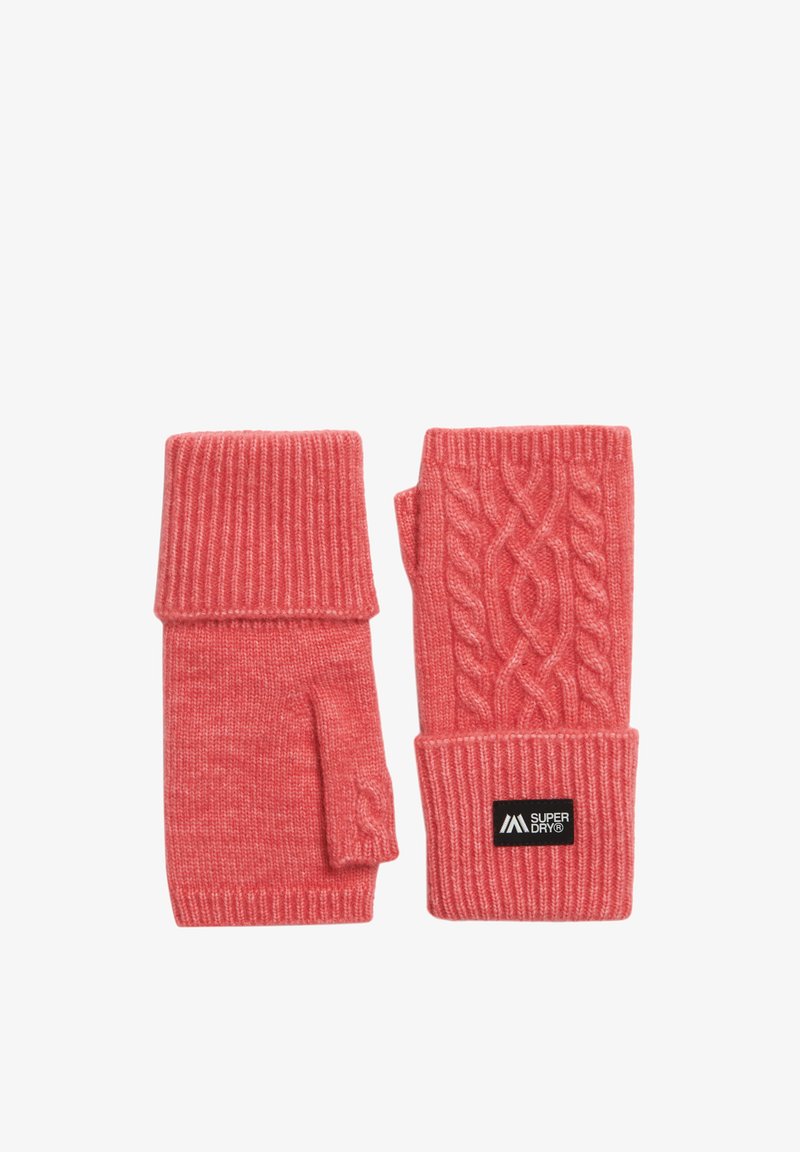 Superdry & Co CABLE LUXE HANDWARMER - Fäustling - cord pink