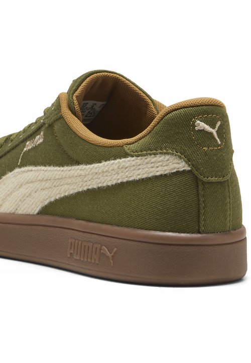 PUMA SMASH 3.0 ETIQUETA SNEAKERS UNISEX - Skate shoes - olive green-toasted almond — foto 4