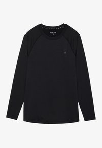 LONG SLEEVE MUSCLE FIT T-SHIRT - Bluză cu mânecă lungă - black
