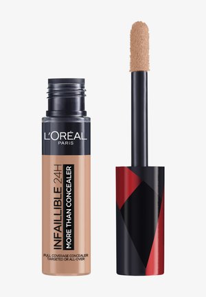 Correttore L'Oréal Paris Infallible 24H in un tubo beige con dettagli neri. Include un applicatore morbido con punta affusolata per un'applicazione precisa.