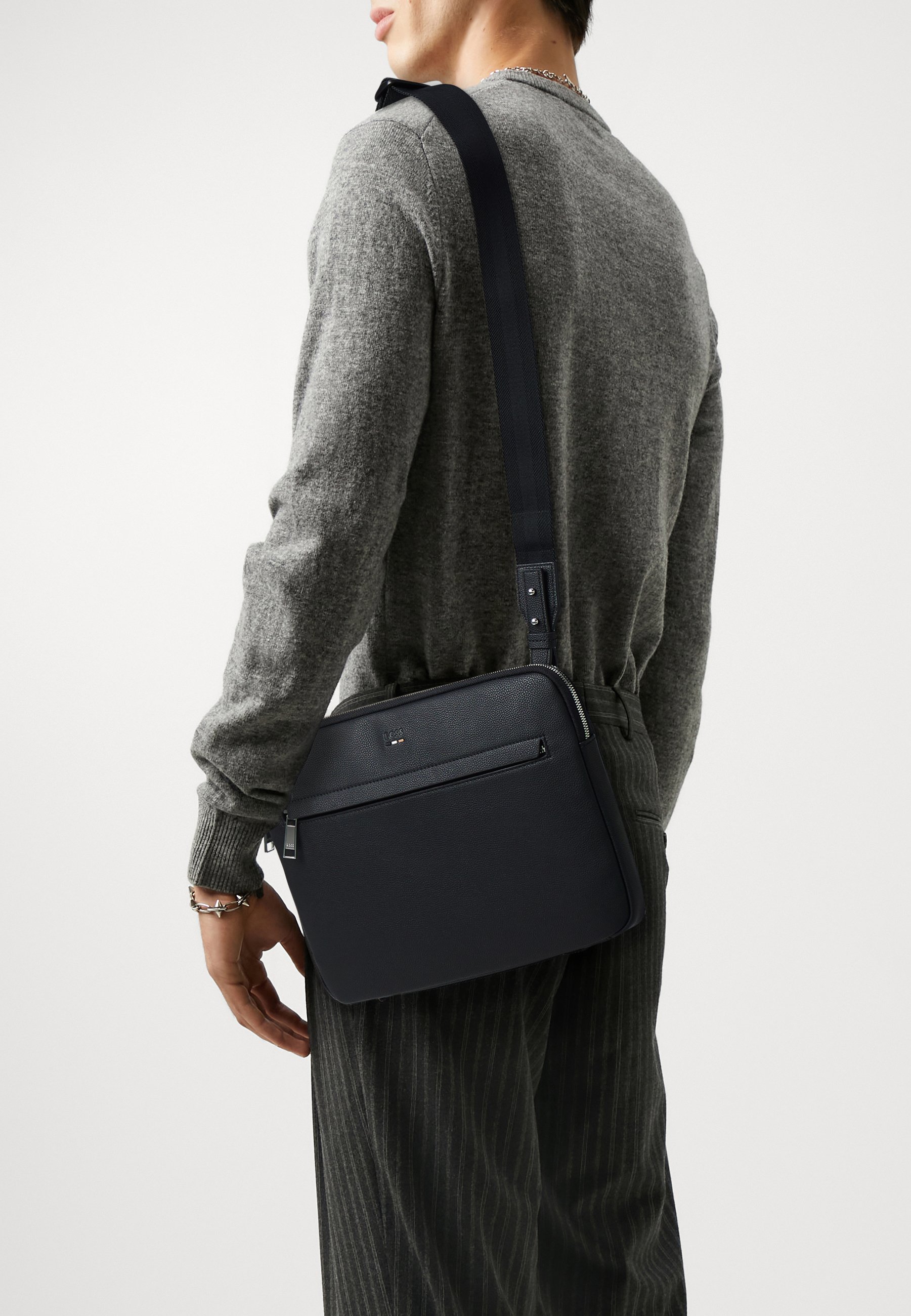 BOSS RAY CROSS FOLIO - Cross body bag - black - Zalando.co.uk