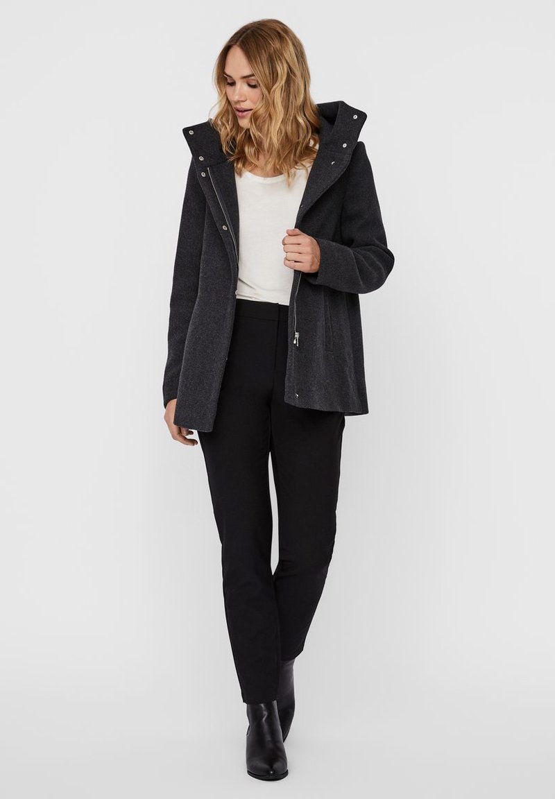 Vero Moda Lichte jas donkergrijs gemêleerd