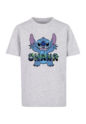 LILO AND STITCH - OHANA GLITCH  - Print T-shirt - heather grey