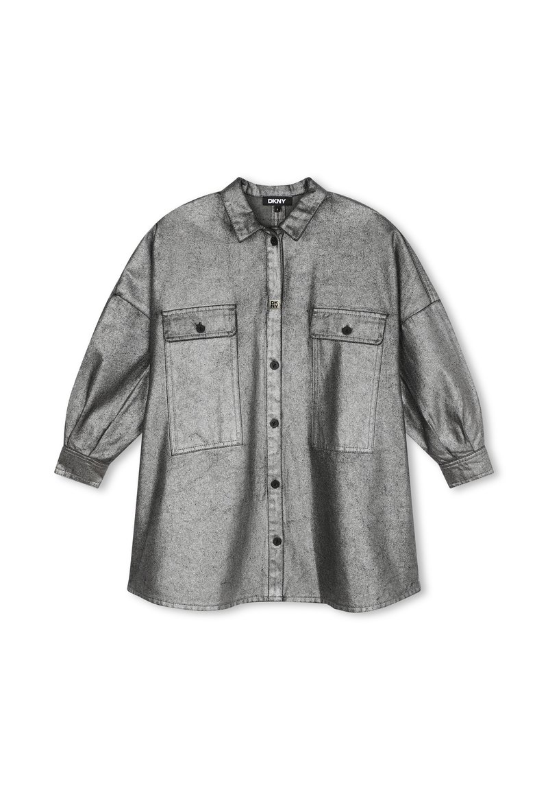 DKNY Jeansjurken zilverkleurig