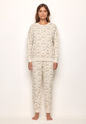 Yamamay SET - Nattøj sæt - white ivory with print