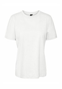 T-shirt bianca a maniche corte realizzata in cotone morbido. Collo tondo, vestibilità rilassata, design semplice senza motivi o loghi visibili.