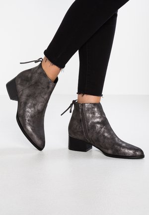 Boots à talons - metallic black