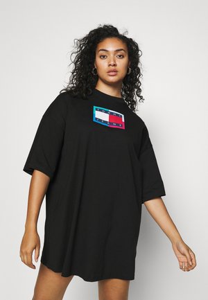 LOGO FLAG TEE DRESS - Blousejurk - black