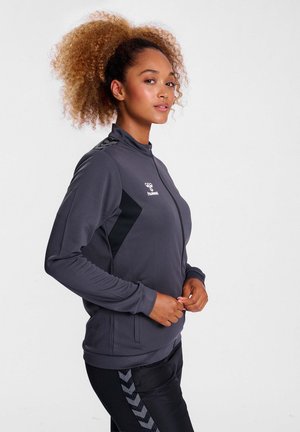 Hummel AUTHENTIC ZIP - Trainingsvest - asphalt
