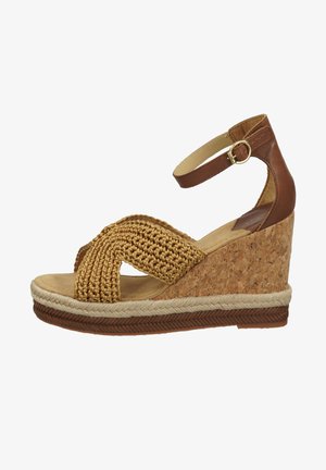 GANT Wedge sandals - fudge caramel