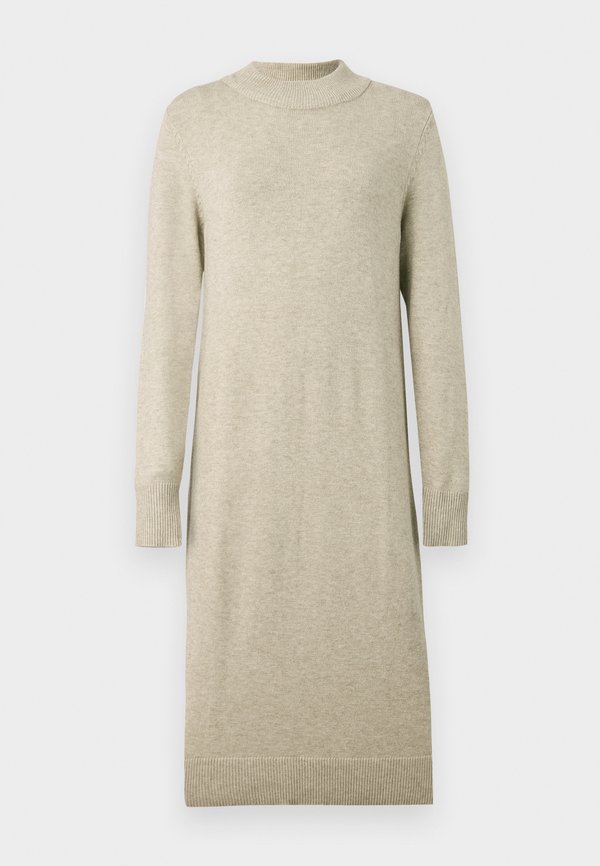VIRIL CREW NECK MIDI DRESS - Jumper dress - beige2