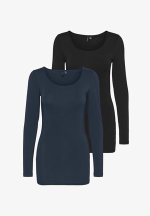 2ER PACK - T-shirt à manches longues - Black Iris