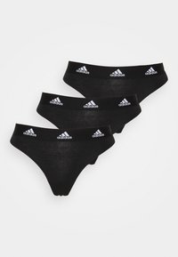 THONG 3 PACK - Tango nohavičky - black