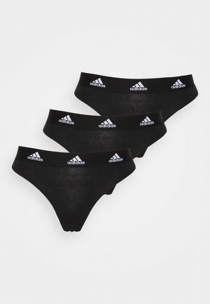 THONG 3 PACK - Tanga - black