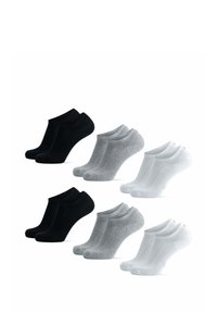 Danish Endurance 6-PACK - Calcetines tobilleros - black grey white
