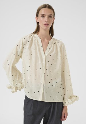 Bluse - caroline print egret