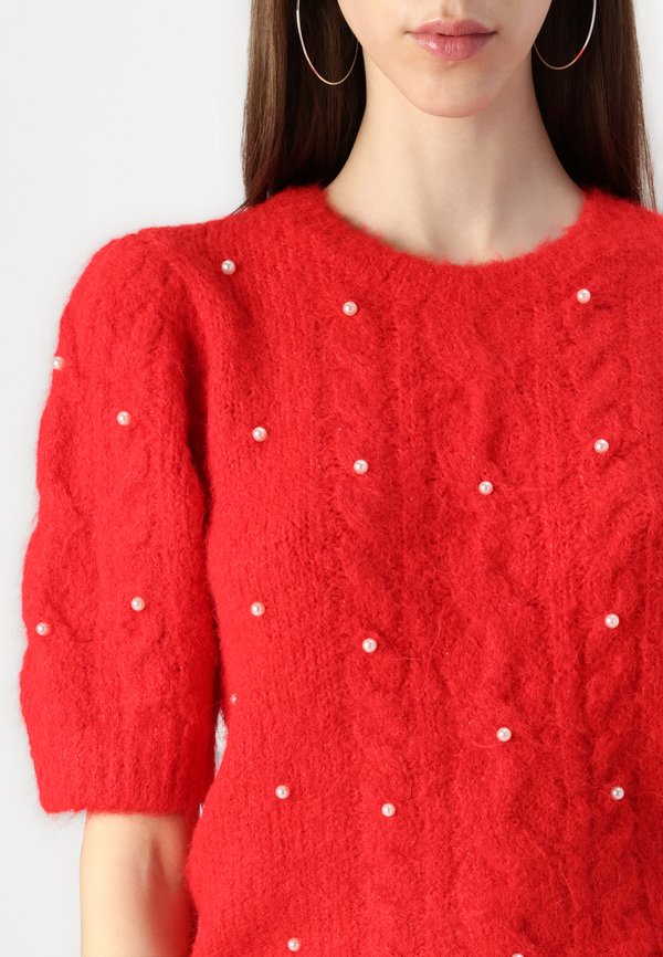 VMNOVA PEARL PUFF - Print T-shirt - salsa2