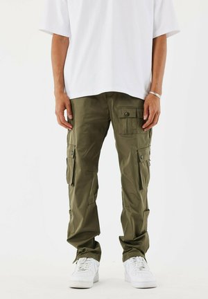 TECHNIQUE - Pantaloni cargo - olive foncé