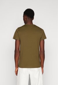 Tommy Jeans SLIM TEE - Basic T-shirt - drab olive green