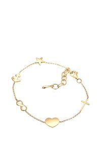 Elli KREUZ HERZ INFINITY ANKER STERN  - Armband - gold-coloured