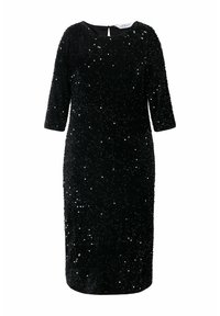 Studio Untold SLIM SHAPE MIDILÄNGE  - Koktejlové šaty / šaty na párty - black