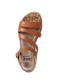 Jana Wedge sandals - cognac