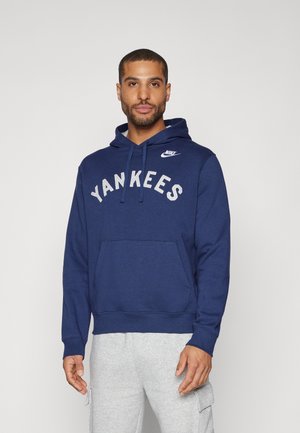 MLB NEW YORK YANKEES CLUB HOODIE - Klubruházat - midnight navy/medium silver