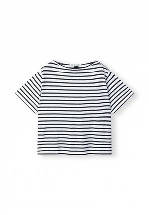 10DAYS TEE STRIPES - Camiseta estampada - ecru black