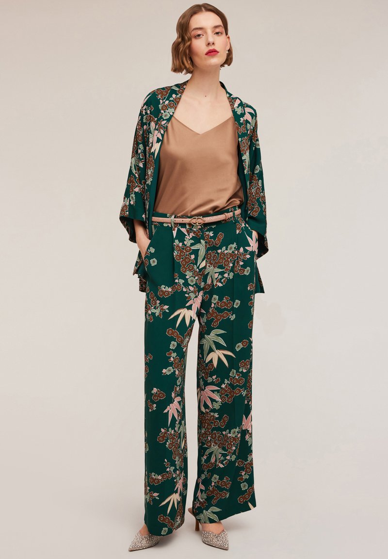 Motivi PANTALONI PALAZZO CON PIEGHE FANTASIA DECÒ Pantaloni