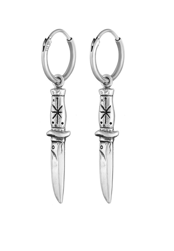 THE KNIFE - Ohrringe - silberfarben