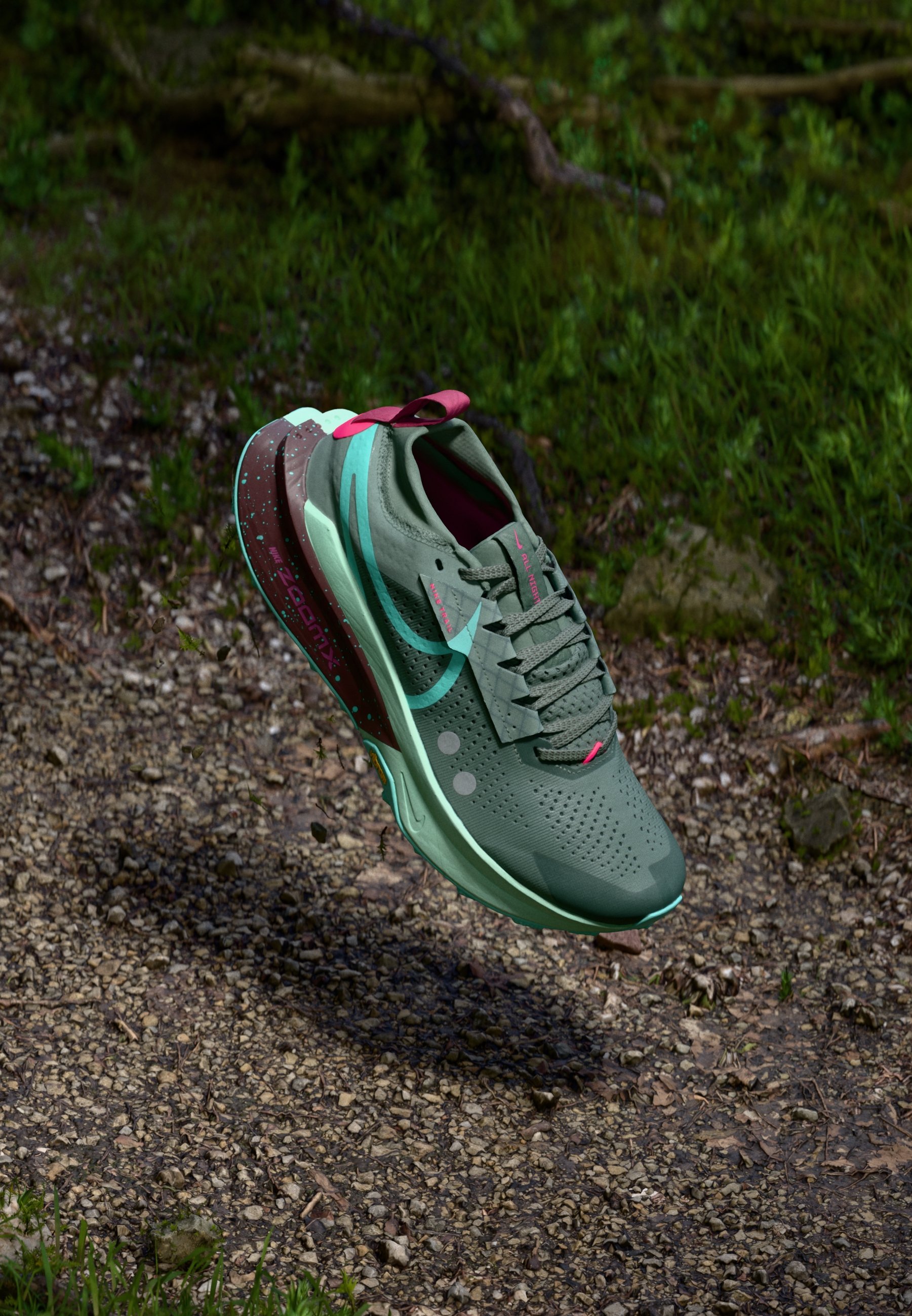 Nike Turquoise and Maroon Athletic Shoes Nike Performance PEGASUS 5 UNISEX - Trail running shoes  main image 2