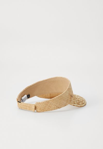 RUSLAN BAGINSKIY WHEAT SPIKES EMBELLISHED SUNBURNT VISOR - Cap - natural