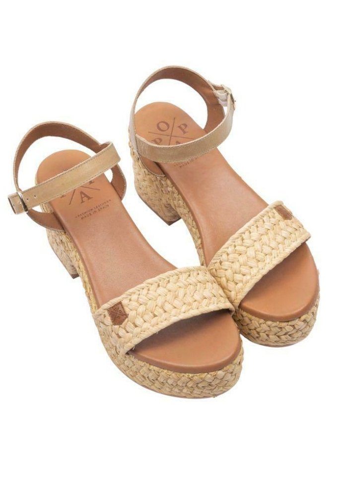 POPA ARNIA - Sandalias con plataforma - beige - Zalando.es