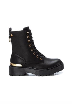 MILITAR - Stivaletti con plateau - black