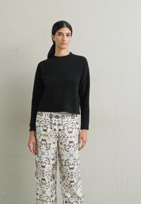 Tory Burch PANT - Παντελόνι - ivory pisces dream