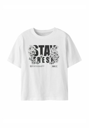 GLITZER - Tričko s potlačou - bright white