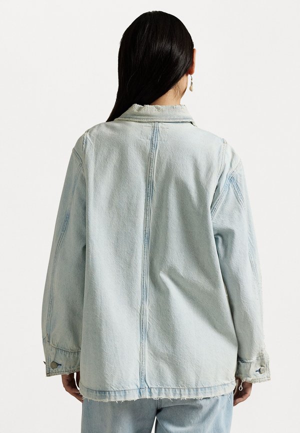 RIGID DENIM UNLINED FIELD JACKET - Denim jacket - motta wash2