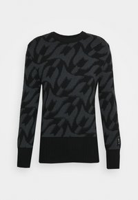 SIKSILK Stickad tröja - black