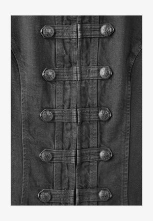 Stradivarius, TWILL JACKET WITH BUTTONS - Giacca di jeans - mottled dark grey