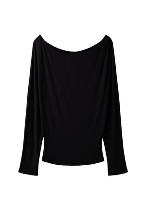 Stradivarius, WAISTBAND EFFECT T-SHIRT - T-shirt à manches longues - black