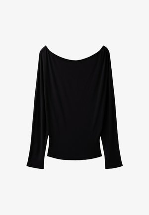 Stradivarius, WAISTBAND EFFECT T-SHIRT - T-shirt à manches longues - black