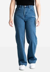NADDY WIDE LEG - Ravne kavbojke - washed mid blue