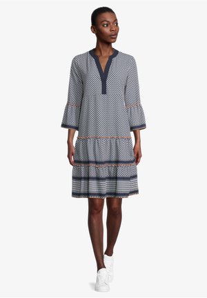 Day dress - weiß/dunkelblau