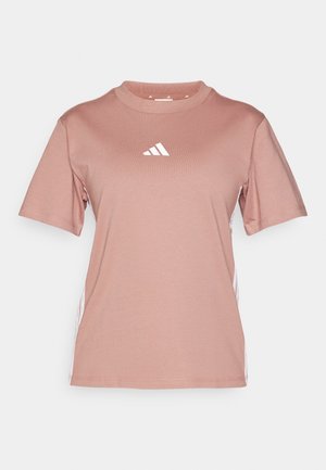 adidas Sportswear Marškinėliai su spaudiniu - warm clay/white