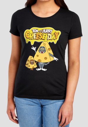 Warner Brothers, TOM AND JERRY CHEESE DAY 2026 - Print T-shirt - black