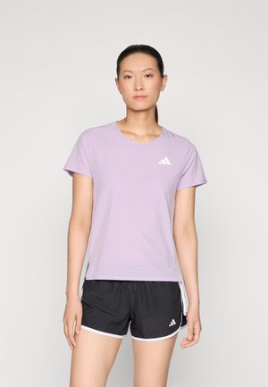 ADIZERO TEE  - T-shirt imprimé - powder plum